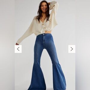 NWT Free People Just Float On Flare Jeans size 30